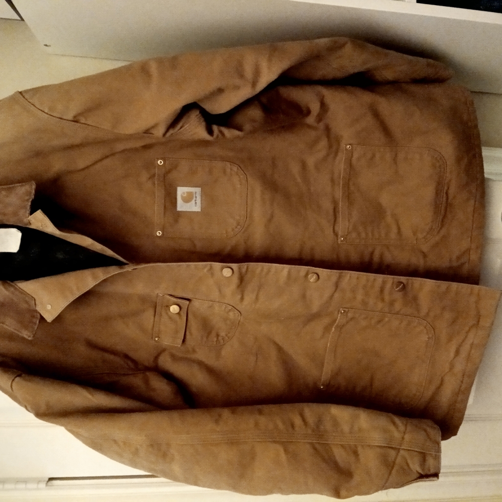 Vintage Carhartt Work / Rancher's Jacket * Brown Military Field Jacket - Picture 3 of 6